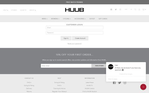 Log in - HUUB Design