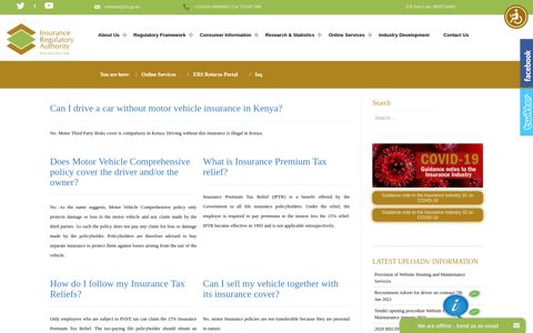 ERS Returns Portal - Insurance Regulatory Authority