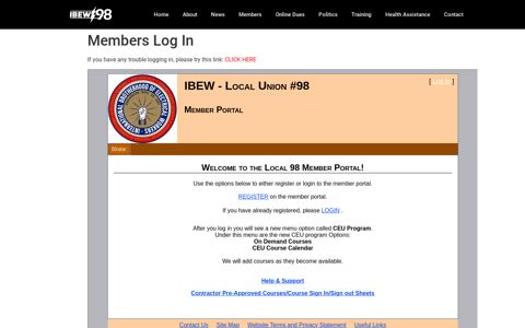 Members Log In – IBEW LOCAL 98