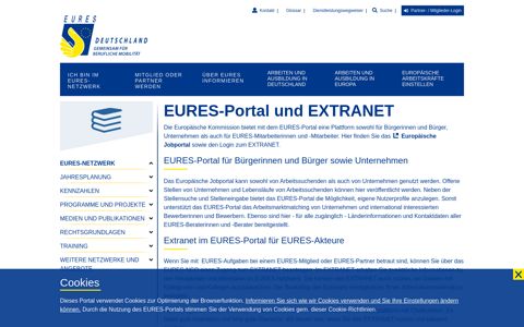 Portal und Extranet: EURES Deutschland