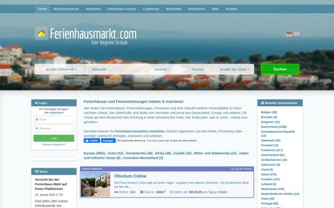 Ferienhausmarkt.com - Ferienhäuser