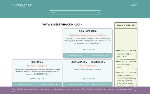 www libertagia com login - General Information about Login