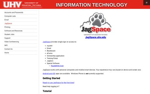 JagSpace | University of Houston-Victoria