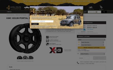 KMC XD139 Portal Satin Black Wheels | 4WheelOnline.com