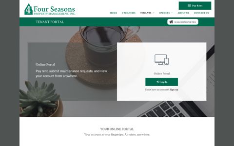 Tenant Portal - Four Seasons Property Management