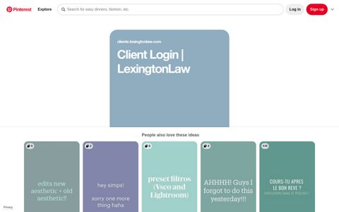 Client Login | LexingtonLaw | Clients, Login, Credit repair