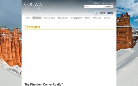 Thy Kingdom Come–Really? - COGWA Members