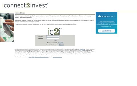 Login - iconnect2invest