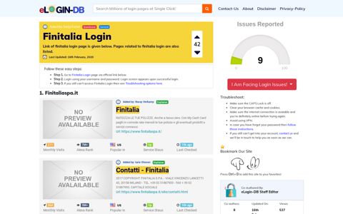 Finitalia Login - A database full of login pages from all over the ...