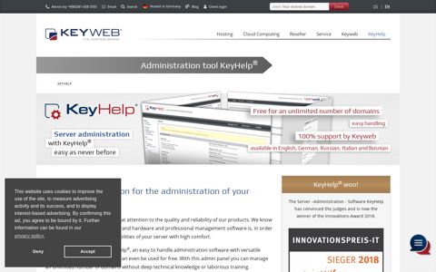 KeyHelp® unlimited | Server-Administrationstool by Keyweb ...