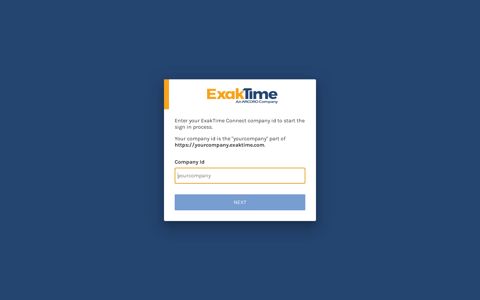 ExakTime Connect Sign In - Arcoro