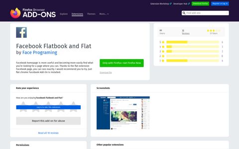 Facebook Flatbook and Flat – Get this Extension for 🦊 Firefox ...