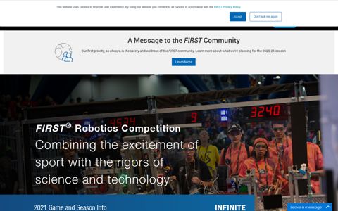 FIRST Robotics Competition | FIRST