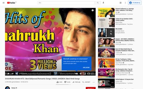 SHAHRUKH KHAN HITS : Best Bollywood ... - YouTube