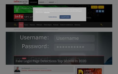 Fake Login Page Detections Top 50,000 in 2020 - Infosecurity ...
