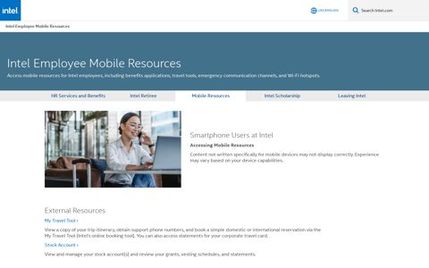 Intel Employee Mobile Resources