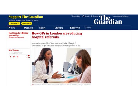 How GPs in London are reducing hospital referrals ...