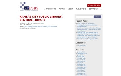 Kansas City Public Library: Central Library - KCPSRS