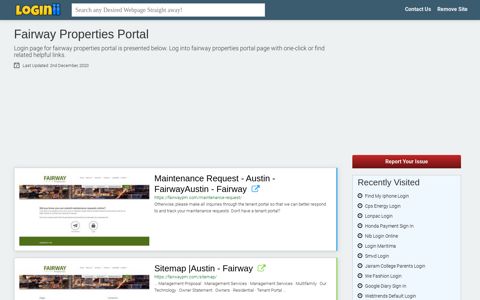 Fairway Properties Portal - Loginii.com