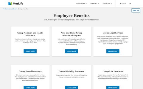 Employee Benefits | MetLife