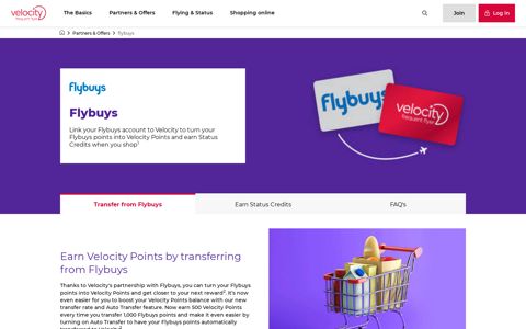 flybuys, Shopping Partner | Transfer Points & Earn Status Credits