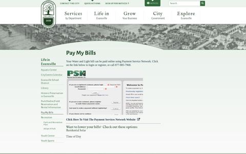 Pay My Bills · Evansville