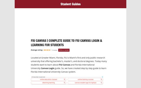 FIU Canvas Login & Learning Complete step by step Guide
