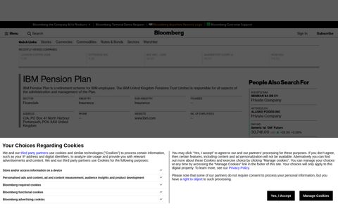 IBM Pension Plan - Company Profile and News - Bloomberg ...