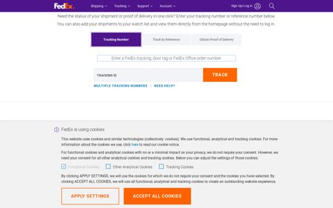 Tracking Your Shipment or Packages | FedEx United Kingdom