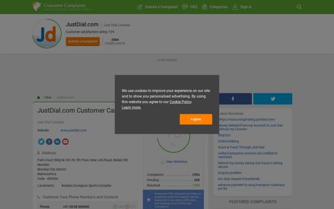 JustDial.com Customer Care, Complaints and Reviews