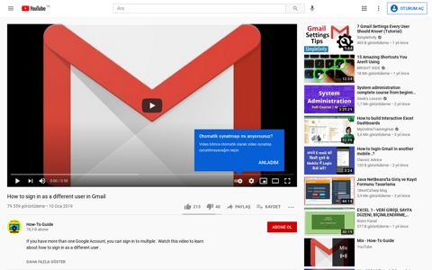 How to sign in as a different user in Gmail - YouTube