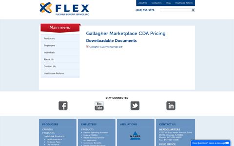Gallagher Marketplace CDA Pricing | Flexible Benefit Service ...