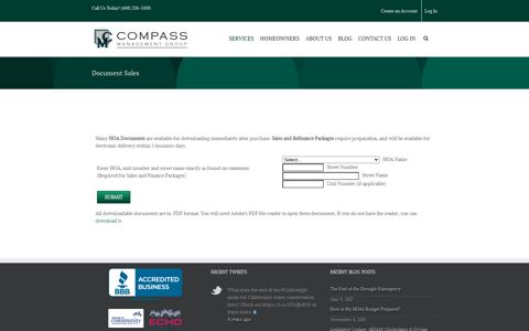 Document Sales - Compass Management Group