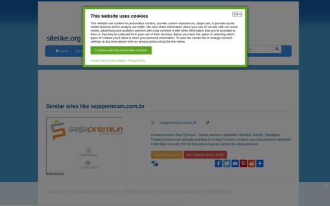 Top 16 Similar web sites like sejapremium.com.br and ...