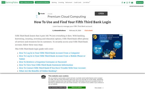 How To Use and Find Your Fifth Third Bank Login ...