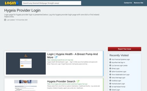 Hygeia Provider Login - Loginii.com