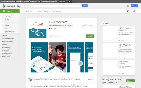 ICS Creditcard - Apps on Google Play