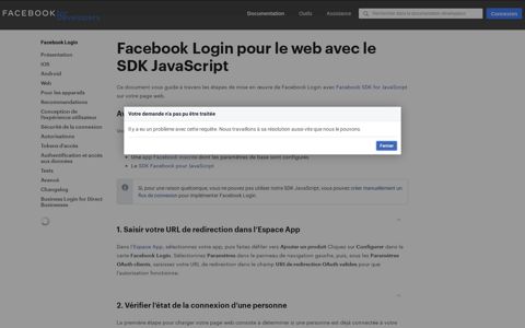 Web - Facebook Login - Facebook for Developers