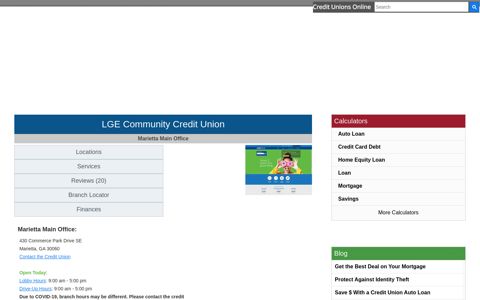 LGE Community Credit Union - Credit Unions Online