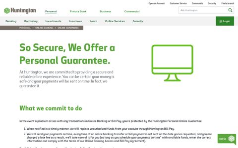 Secure Online Banking: Safe Banking Guarantee | Huntington ...