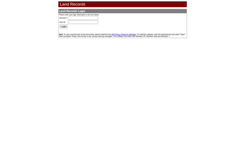 Land Record Login Form - Fayette County Clerk