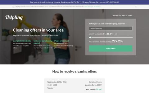 Find cleaning offers in your area | Helpling