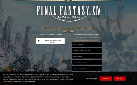 Play FINAL FANTASY XIV for free | Square Enix