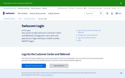 Configure and use the Swisscom Login | Swisscom