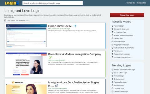 Immigrant Love Login - Loginii.com