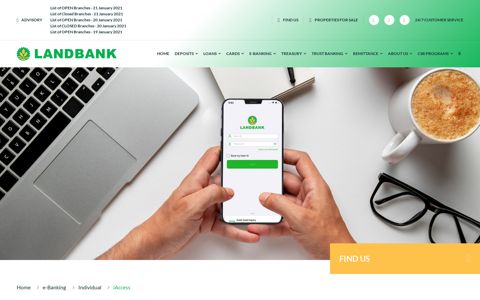 iAccess - Land Bank of the Philippines | e-Banking