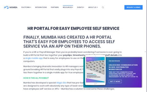 HR Portal for Easy Employee Self Service | Thought ...