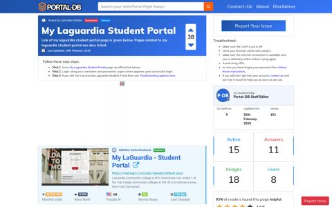 My Laguardia Student Portal
