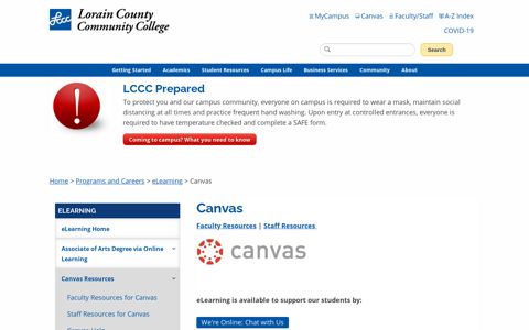 Canvas - Lorain County Community College