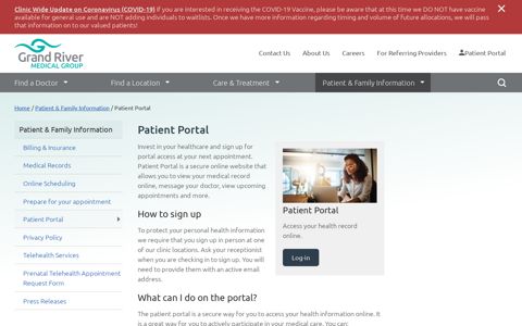 Patient Portal | Grand River Medical Group | Dubuque, IA